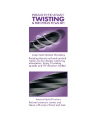 ANAL FANTASY ELITE - TWIST ECSTASY STIMULATEUR ANAL ROTATIF RECHARGEABLE