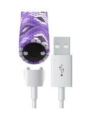 CUSTOM BULLETS - RECHARGEABLE SNAKE PURPLE MAGNETIC BULLET 10V CUSTOM BULLETS - RECHARGEABLE SNAKE PURPLE MAGNETIC BULLET 10V