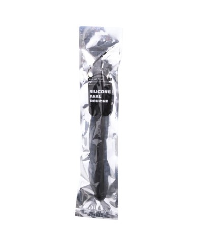 ALL BLACK - DOUCHE ANAL SILICONE SISTEMA STOPPER 27 CM