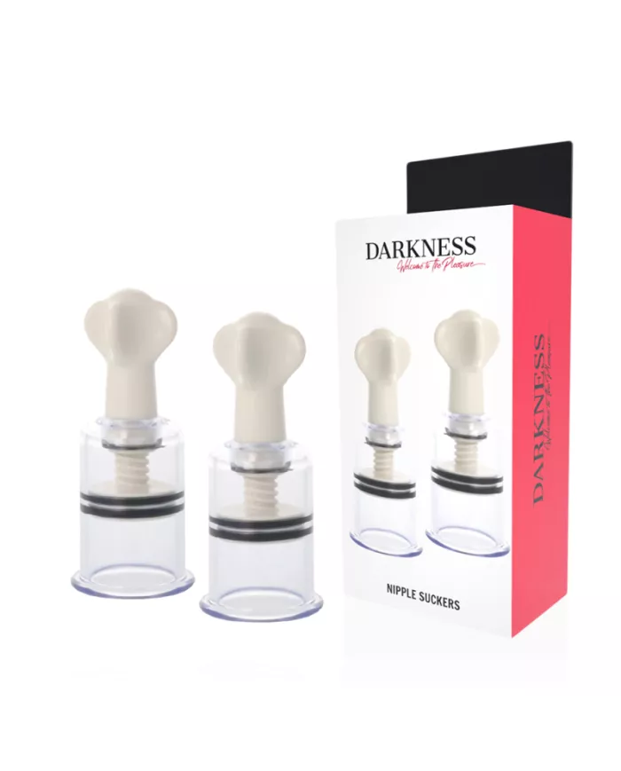 DARKNESS - ONDES STIMULANTES POUR TÉTONS TRANSPARENTS 5 CM DE DIAMÈTRE DARKNESS - ONDES STIMULANTES POUR TÉTONS TRANSPARENTS 5 CM DE DIAMÈTRE