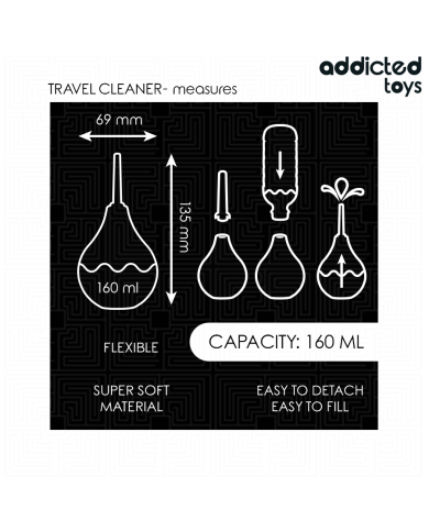 ADDICTED TOYS - NETTOYANT ANAL DE VOYAGE TAILLE M 160 ML