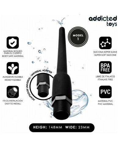 ADDICTED TOYS - NETTOYANT ANAL AVEC ADAPTATEUR UNIVERSEL MODÈLE 1