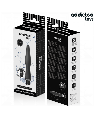 ADDICTED TOYS - NETTOYEUR ANAL AVEC ADAPTATEUR UNIVERSEL MODÈLE 2