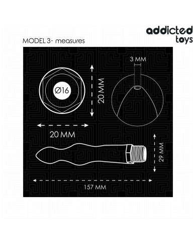 ADDICTED TOYS - NETTOYEUR ANAL AVEC ADAPTATEUR UNIVERSEL MODÈLE 3