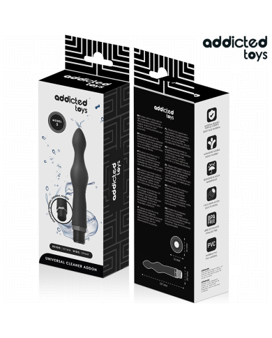 ADDICTED TOYS - NETTOYEUR ANAL AVEC ADAPTATEUR UNIVERSEL MODÈLE 3