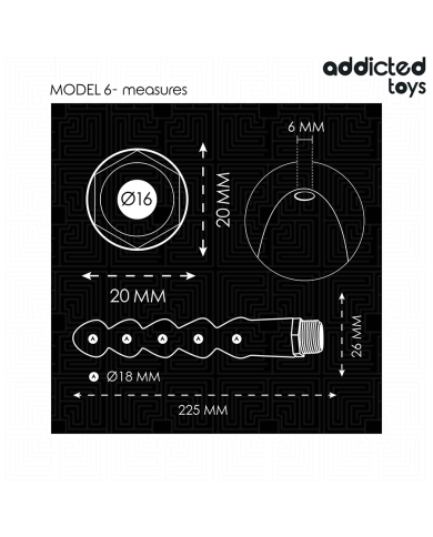 ADDICTED TOYS - NETTOYEUR ANAL AVEC ADAPTATEUR UNIVERSEL MODÈLE 6
