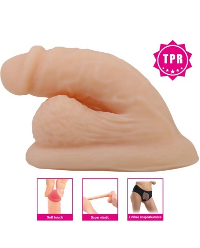 PRETTY LOVE - DILDO WILDON ULTRA RÉALISTE ET ÉLASTIQUE 10 CM NATUREL