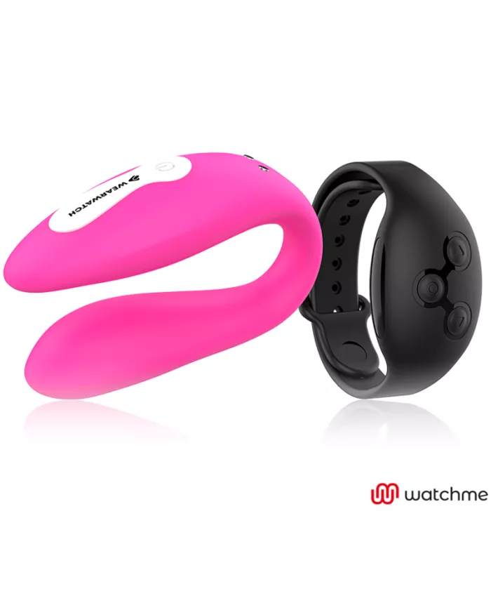 WEARWATCH - VIBRATEUR DOUBLE TECHNOLOGIE WATCHME FUCHSIA/AZABACHE