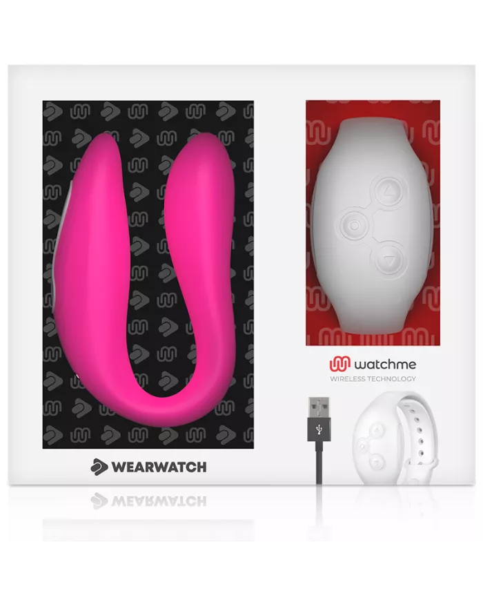 WEARWATCH - WATCHME VIBRATEUR DOUBLE TECHNOLOGIE FUCHSIA / NEIGE