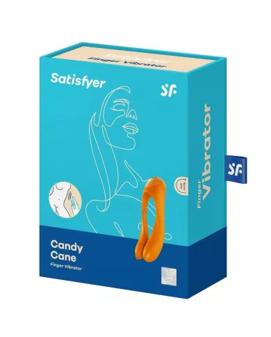 SATISFYER - VIBRATEUR  DOIGTS CANDY CANE ORANGE
