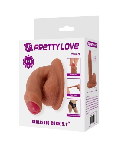 PRETTY LOVE - WARNELL GODE ULTRA RÉALISTE ET ÉLASTIQUE 9,5 CM MULATO