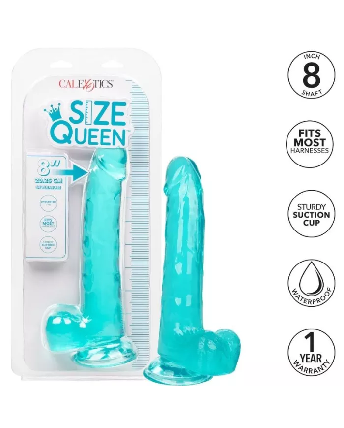 CALEXOTICS - GODE TAILLE REINE BLEU 20.3 CM CALEXOTICS - GODE TAILLE REINE BLEU 20.3 CM