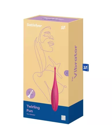 SATISFYER - VIBRATEUR TWIRLING FUN TIP ROSE