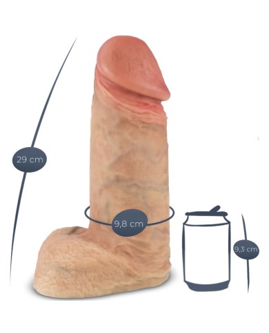 SILEXD - MODÈLE 1 PÉNIS RÉALISTE EN SILICONE XTREME PREMIUM 28 CM