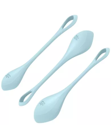 SATISFYER - ENSEMBLE ENTRAÃŽNEMENT YONI POWER 2 BLEU SATISFYER - ENSEMBLE ENTRAÃŽNEMENT YONI POWER 2 BLEU