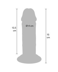 GET REAL - PÉNIS DE LUXE ÉPAIS DOUBLE DENSITÉ EN TPE 15 CM