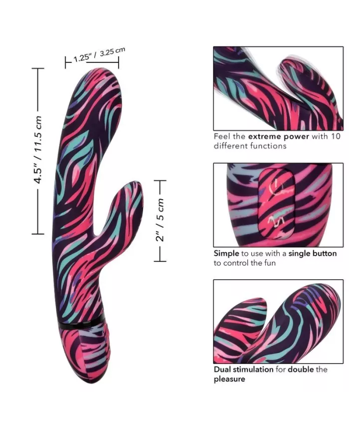 CALEXOTICS - MENAGE A MOI VIBRATEUR DOUBLE BAGUETTE CALEXOTICS - MENAGE A MOI VIBRATEUR DOUBLE BAGUETTE