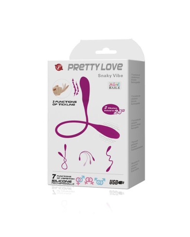 PRETTY LOVE - SMART VIBRATEUR SNAKY VIBE 7 V + 3 CHATOUILLES