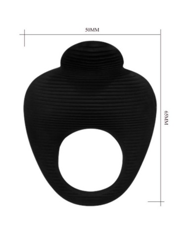 PRETTY LOVE - THIMBLE ANNEAU VIBRATEUR NOIR