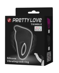 PRETTY LOVE - THIMBLE ANNEAU VIBRATEUR NOIR