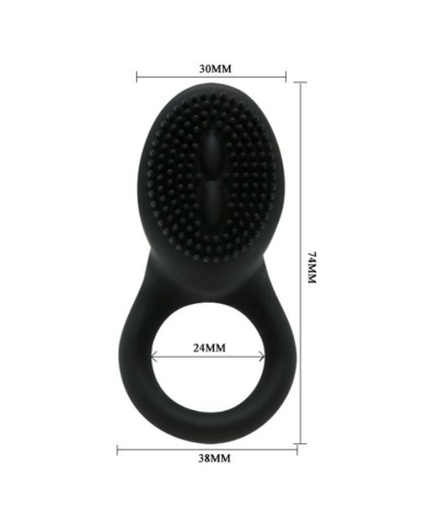 PRETTY LOVE - COBRA ANNEAU VIBRATEUR NOIR
