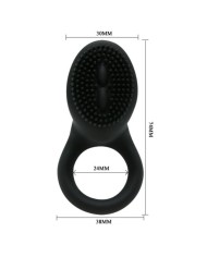 PRETTY LOVE - COBRA ANNEAU VIBRATEUR NOIR