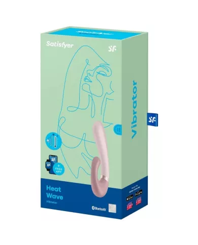 SATISFYER - APPLICATION HEAT WAVE VIBRATOR ROSE