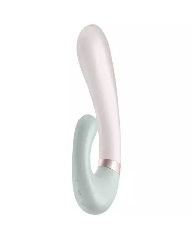SATISFYER - APPLICATION HEAT WAVE VIBRATEUR BLANC