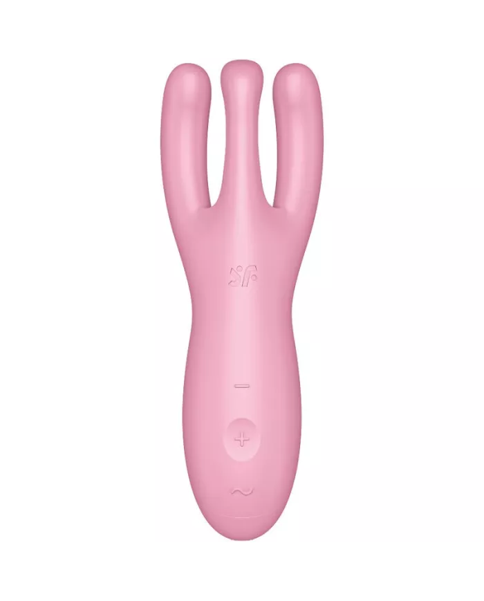 SATISFYER - APPLICATION VIBRATEUR THREESOME 4 ROSE