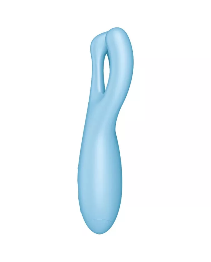 SATISFYER - APPLICATION VIBRATEUR THREESOME 4 BLEU SATISFYER - APPLICATION VIBRATEUR THREESOME 4 BLEU