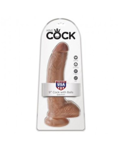 KING COCK - GODEMICHET RÉALISTE AVEC TESTICULES 22,8 CM