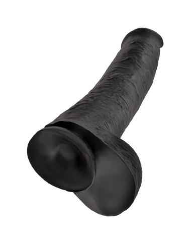 KING COCK - GODEMICHET RÉALISTE AVEC TESTICULES 38 CM NOIR