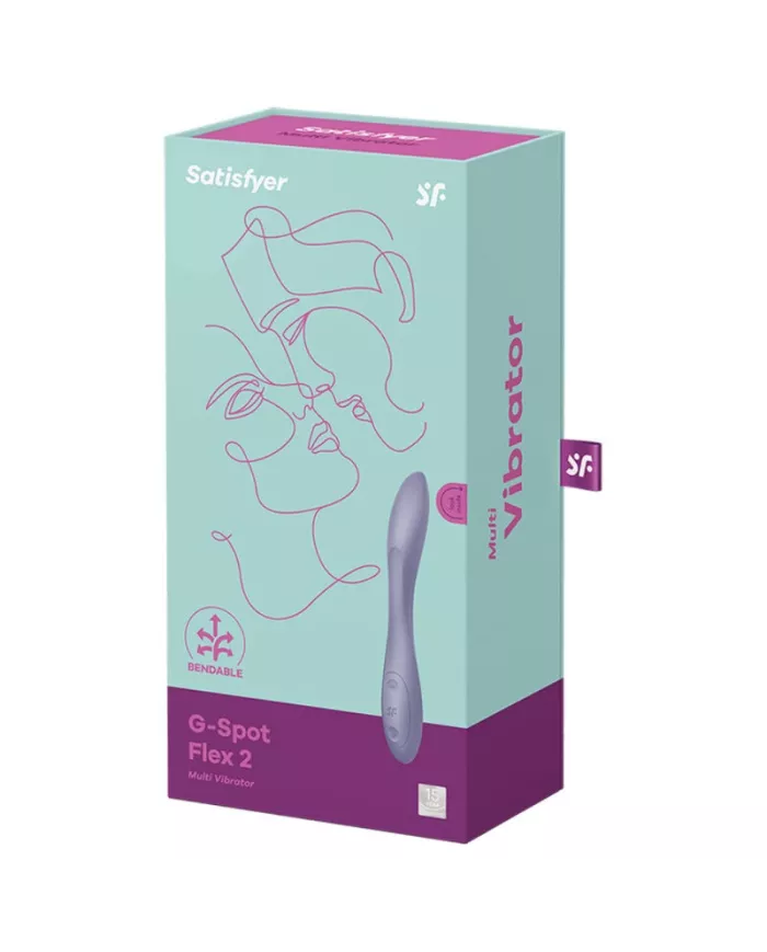 SATISFYER - VIBRATEUR MULTI G-SPOT FLEX 2 VIOLET SATISFYER - VIBRATEUR MULTI G-SPOT FLEX 2 VIOLET