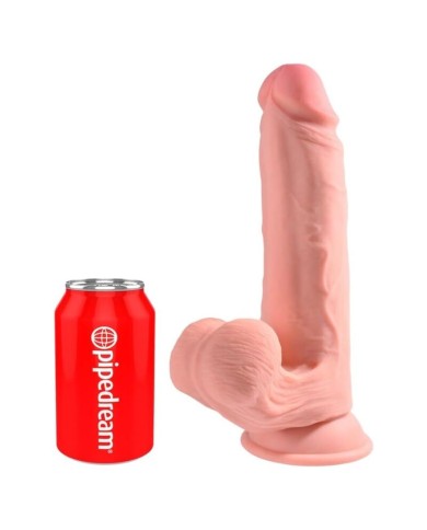 KING COCK PLUS - GODEMICHET RÉALISTE TRIPLE DENSITÉ AVEC TESTICULES MOBILES 23 CM CHAIR