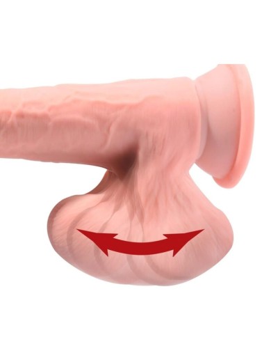 KING COCK PLUS - GODEMICHET RÉALISTE TRIPLE DENSITÉ AVEC TESTICULES MOBILES 23 CM CHAIR