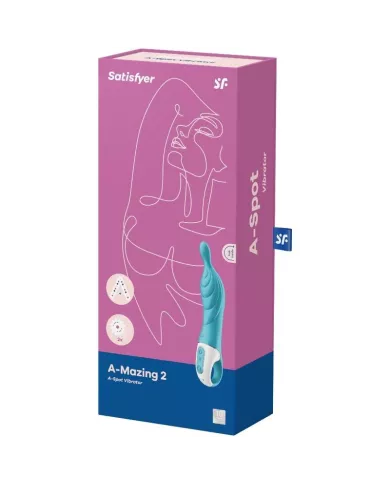 SATISFYER - VIBRATEUR AMAZING 2 ASPOT TURQUOISE