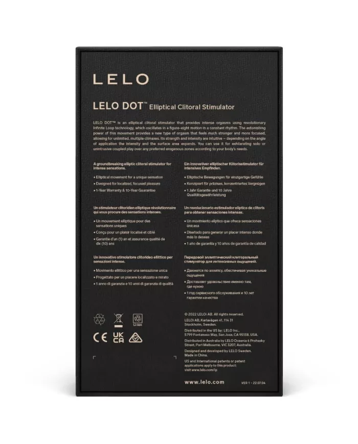 LELO - STIMULATEUR DE CLITORIS DOT - LILAS LELO - STIMULATEUR DE CLITORIS DOT - LILAS