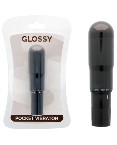 GLOSSY - VIBRATEUR DE POCHE NOIR