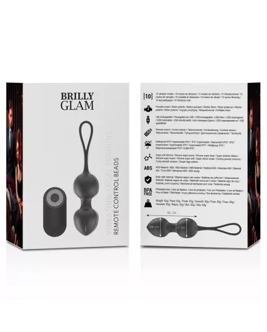 BRILLY GLAM - PERLES DE KEGEL VIBRANTES TÉLÉCOMMANDE