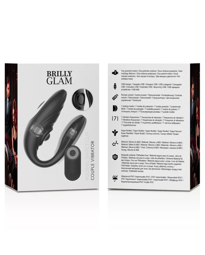 BRILLY GLAM- COUPLE TÉLÉCOMMANDE À IMPULSIONS ET VIBRANTES BRILLY GLAM- COUPLE TÉLÉCOMMANDE À IMPULSIONS ET VIBRANTES