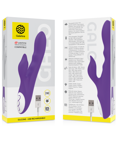 GALATEA - GALO VIBROMASSEUR VIOLET + TÉLÉCOMMANDE WATCHME