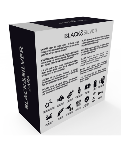 BLACK&SILVER - STIMULATEUR À TÉLÉCOMMANDE ZARA AVEC CULOTTE GRATUITE