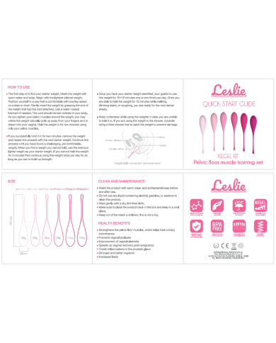 LESLIE - KEGEL FIT ENSEMBLE D'ENTRAÎNEMENT MUSCULAIRE PELVIEN 6 PCS