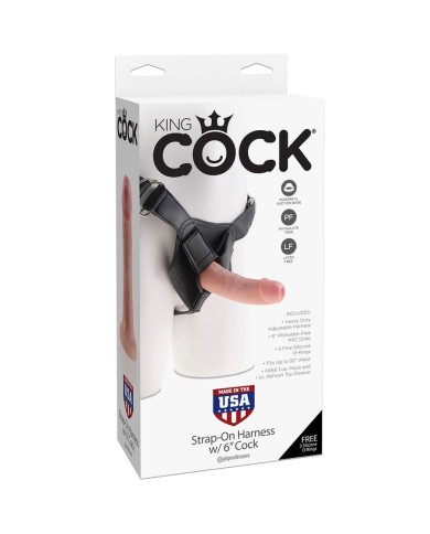 KING COCK HARNAIS AVEC PÉNIS RÉALISTE 15,20 CM