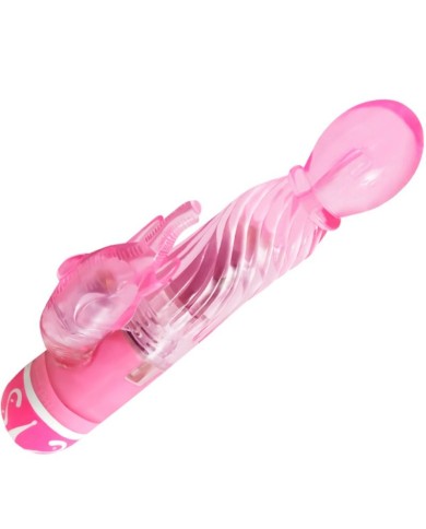 BAILE - VIBRATEUR MULTIVITESSES AVEC STIMULATEUR ROSE