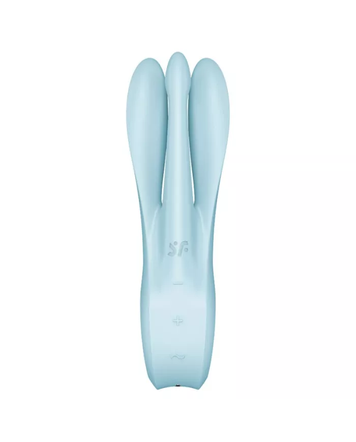 SATISFYER - VIBRATEUR THREESOME 1 BLEU