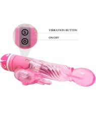 BAILE - VIBRATEUR MULTIVITESSES AVEC STIMULATEUR ROSE