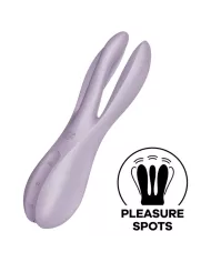 SATISFYER - VIBRATEUR THREESOME 2 VIOLET SATISFYER - VIBRATEUR THREESOME 2 VIOLET