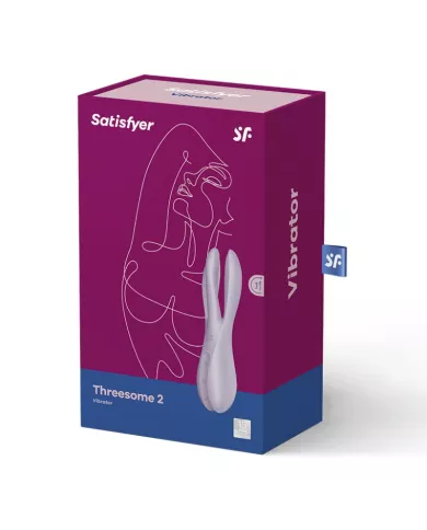 SATISFYER - VIBRATEUR THREESOME 2 VIOLET