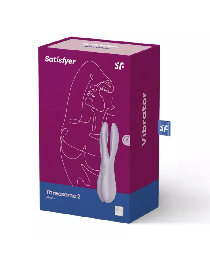 SATISFYER - VIBRATEUR THREESOME 2 VIOLET SATISFYER - VIBRATEUR THREESOME 2 VIOLET